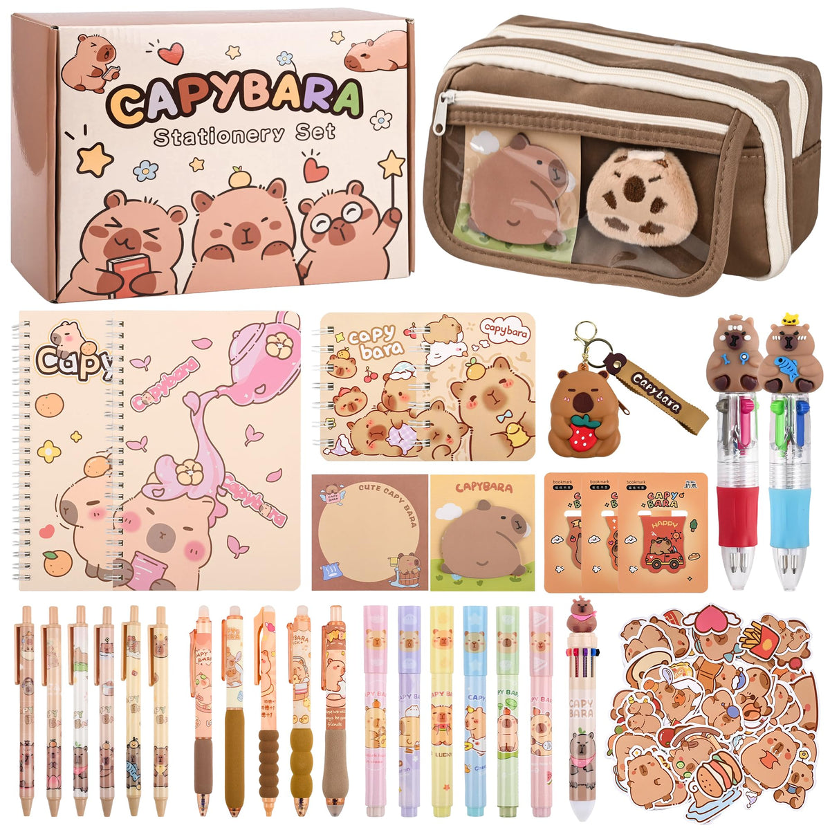 Ulema capybara notebook set viewed for organized study