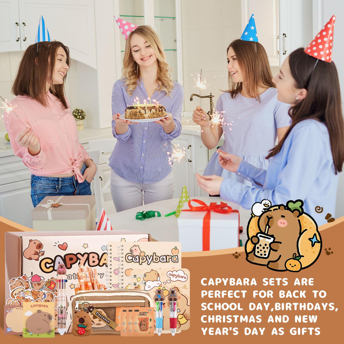 Ulema capybara sticky notes handy for reminders