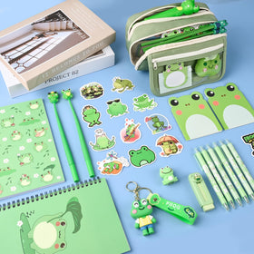 Ulema frog eraser cleanly removes pencil marks on notebooks