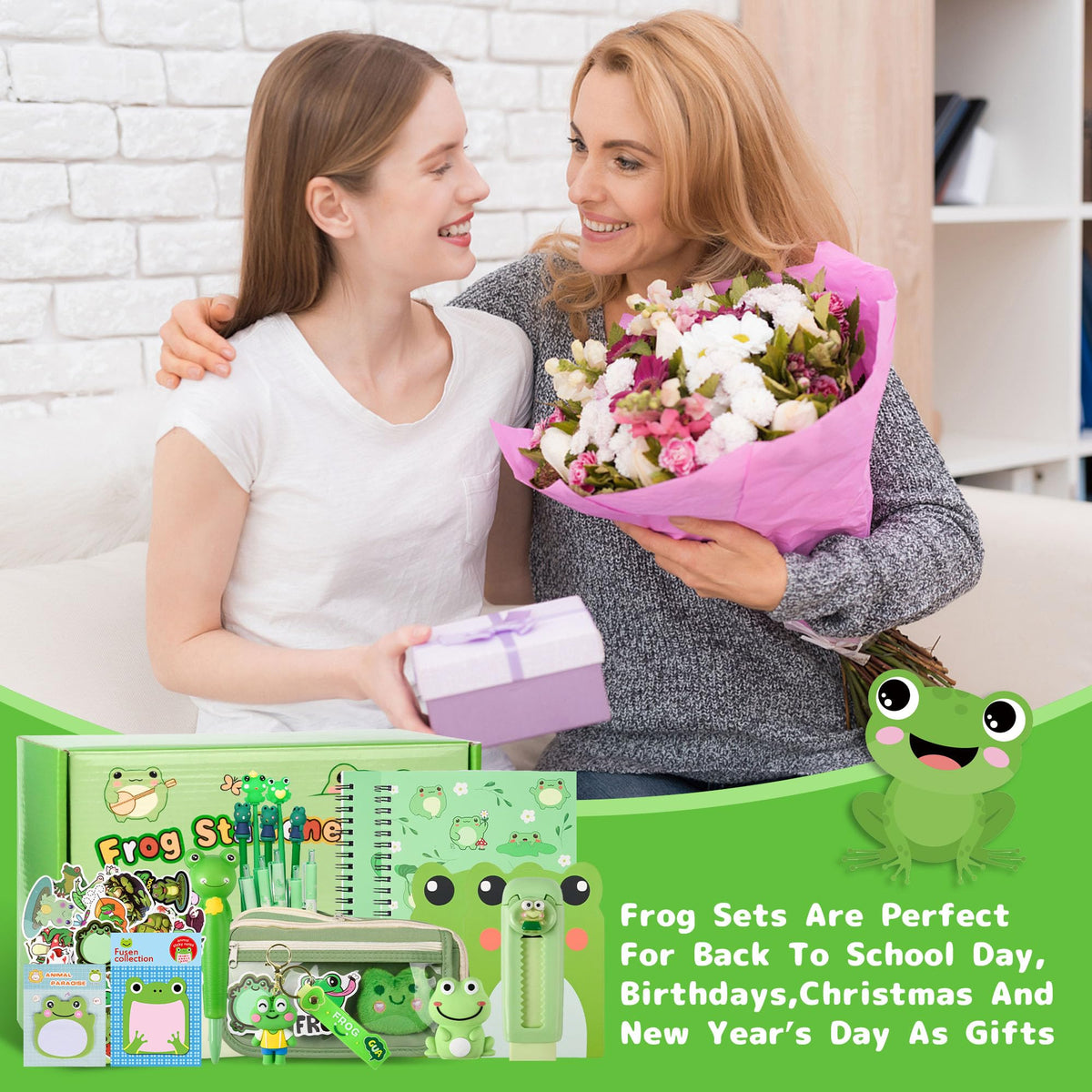 Ulema frog sticky notes help organize ideas with cheerful reminders
