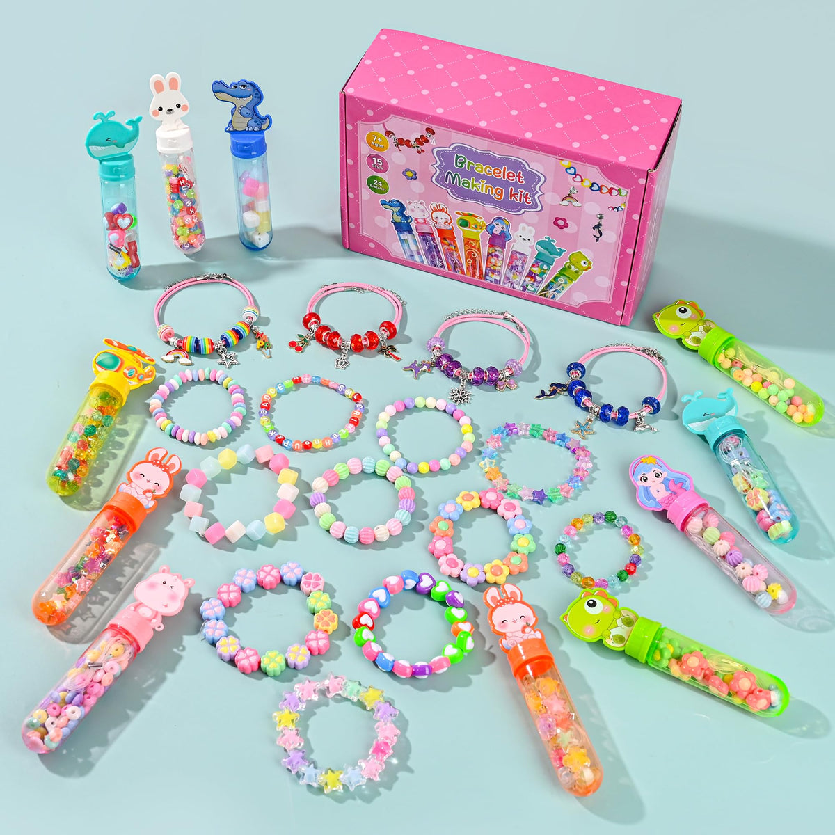 Ulema gift box with beaded charms is ideal for classroom rewards.