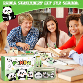 Ulema 10-in-1 panda ballpoint pen, versatile writing options