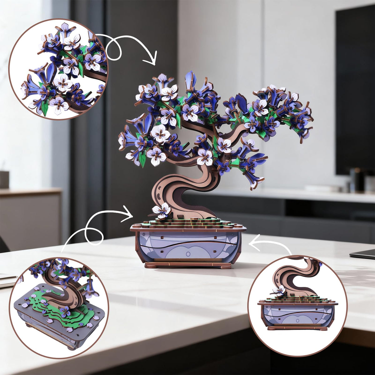 Ulieer wooden bonsai tree DIY kit for mindful building