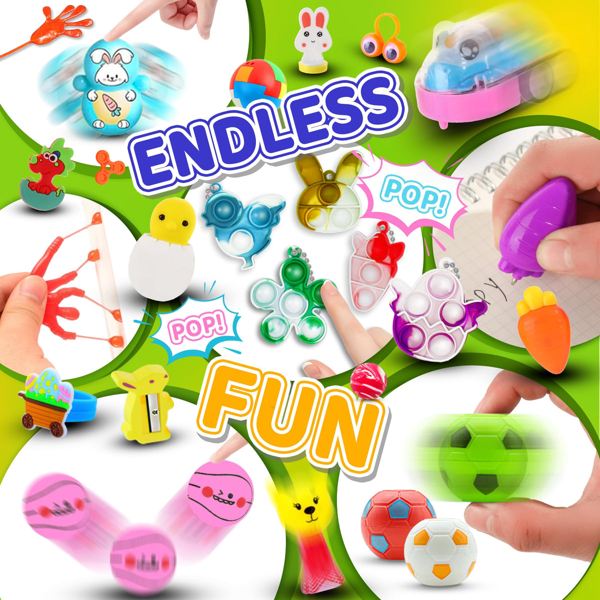 Ulosharky Easter hunt backyard scene promotes active fun with hidden surprises.