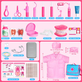 ULOVEME pink kit uses safe rounded edges for worry-free play.