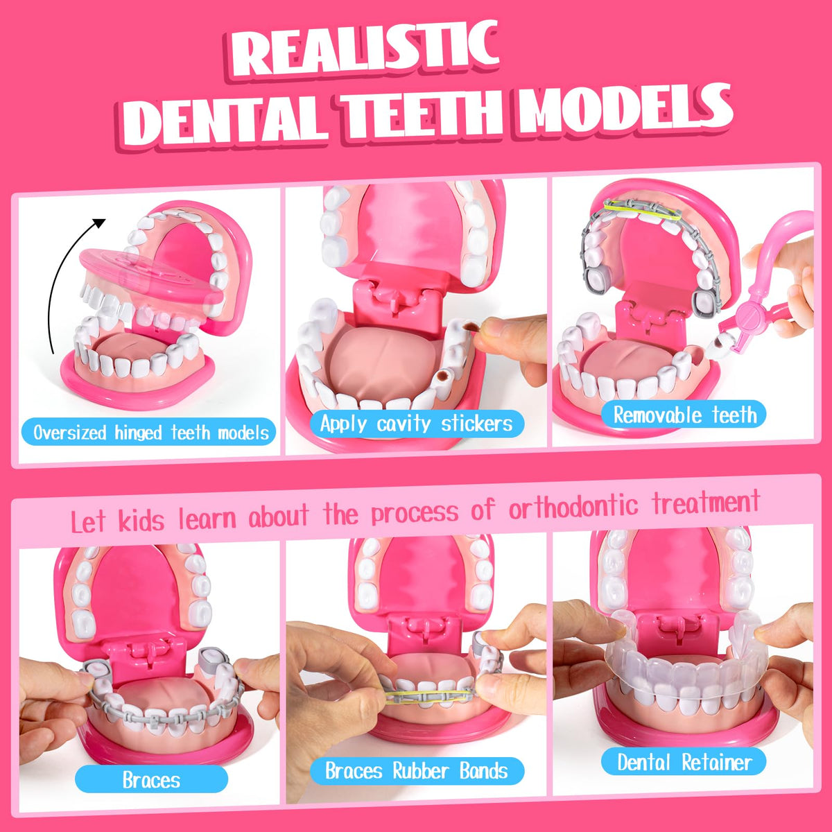ULOVEME pink kit includes vibrating tool and interchangeable drill and toothbrush.