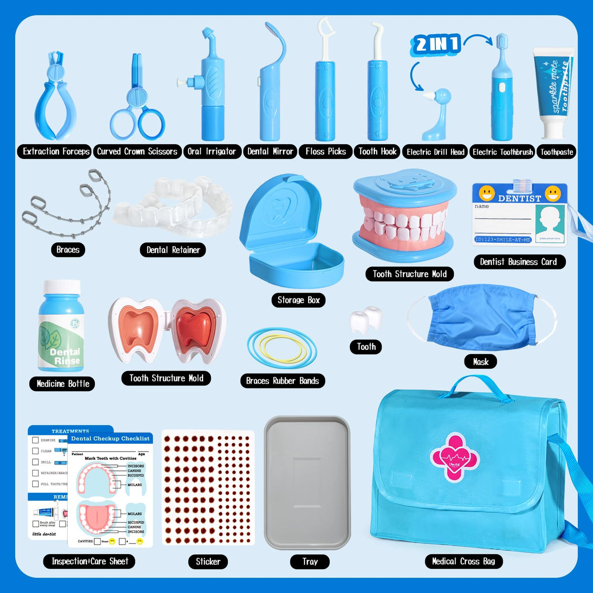 ULOVEME safe edges design provides gentle, worry-free exploration during dental role play.