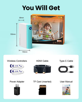 ULOVINGST AR Motion Console portable for travel and on-the-go fun