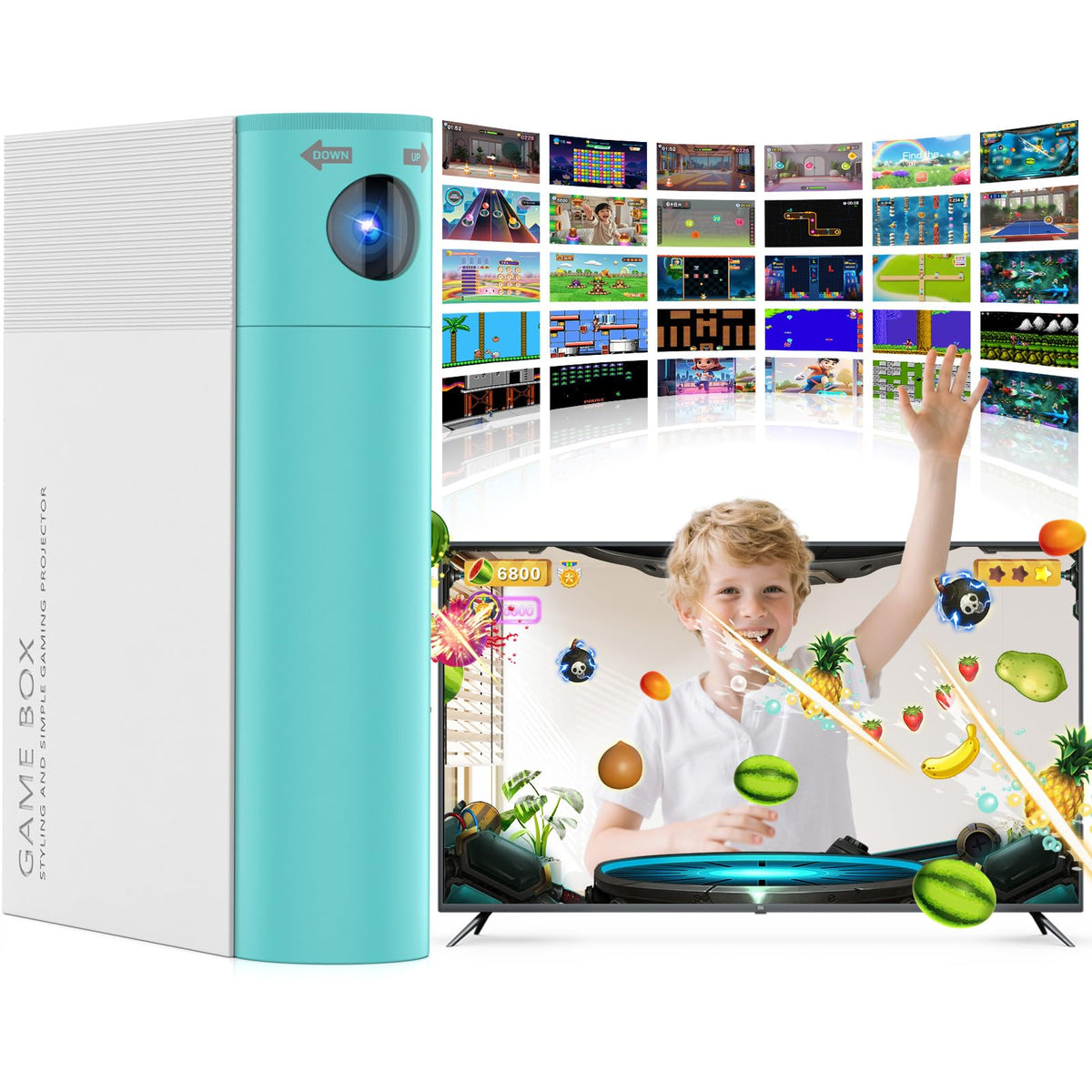 ULOVINGST AR Motion Console in living room for active family play