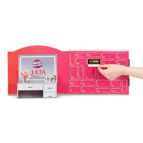 Close-up of daily openings revealing mini replicas from Ulta Beauty
