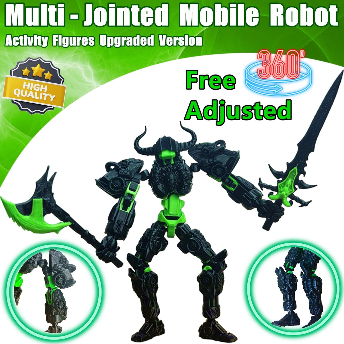 ULTHOOL Titan 13 accessories with hands and weapons for customization and storytelling.
