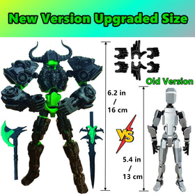 ULTHOOL Titan 13 action figure side view shows movable joints for realistic action.