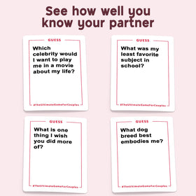 The Ultimate Game for Couples conversation cards close-up inspiring intimate prompts