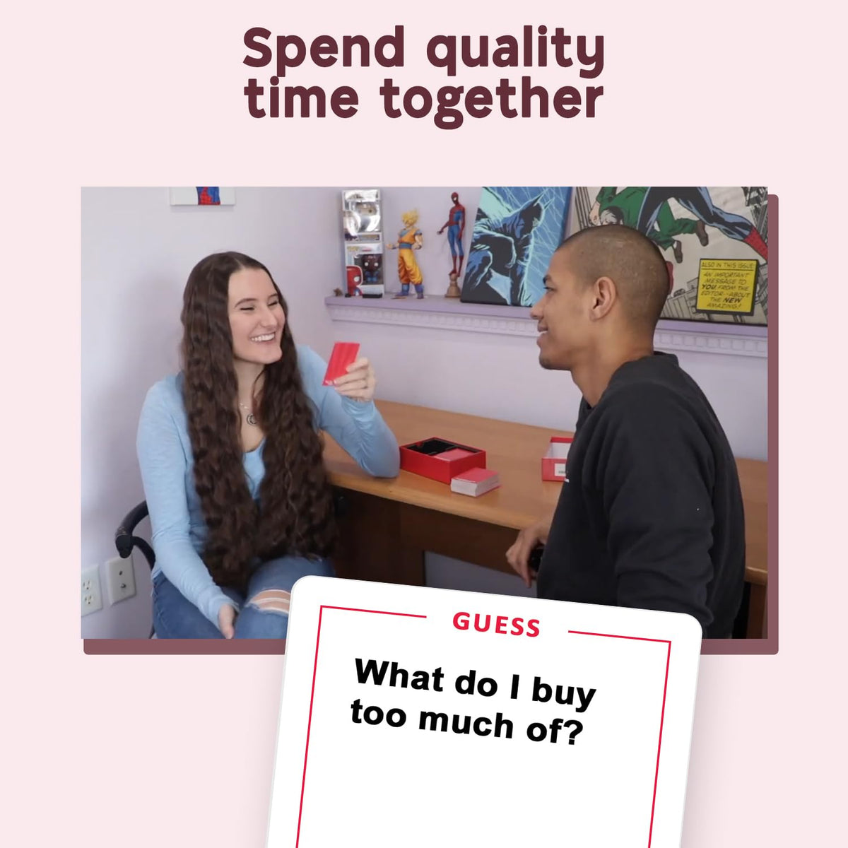 The Ultimate Game for Couples date-night table setup for two or more couples