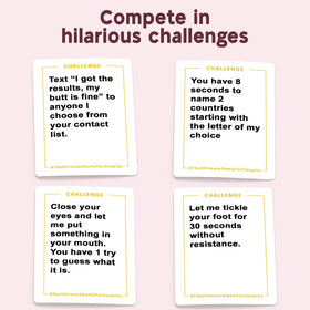 The Ultimate Game for Couples funny challenges action shot ready for playful competition