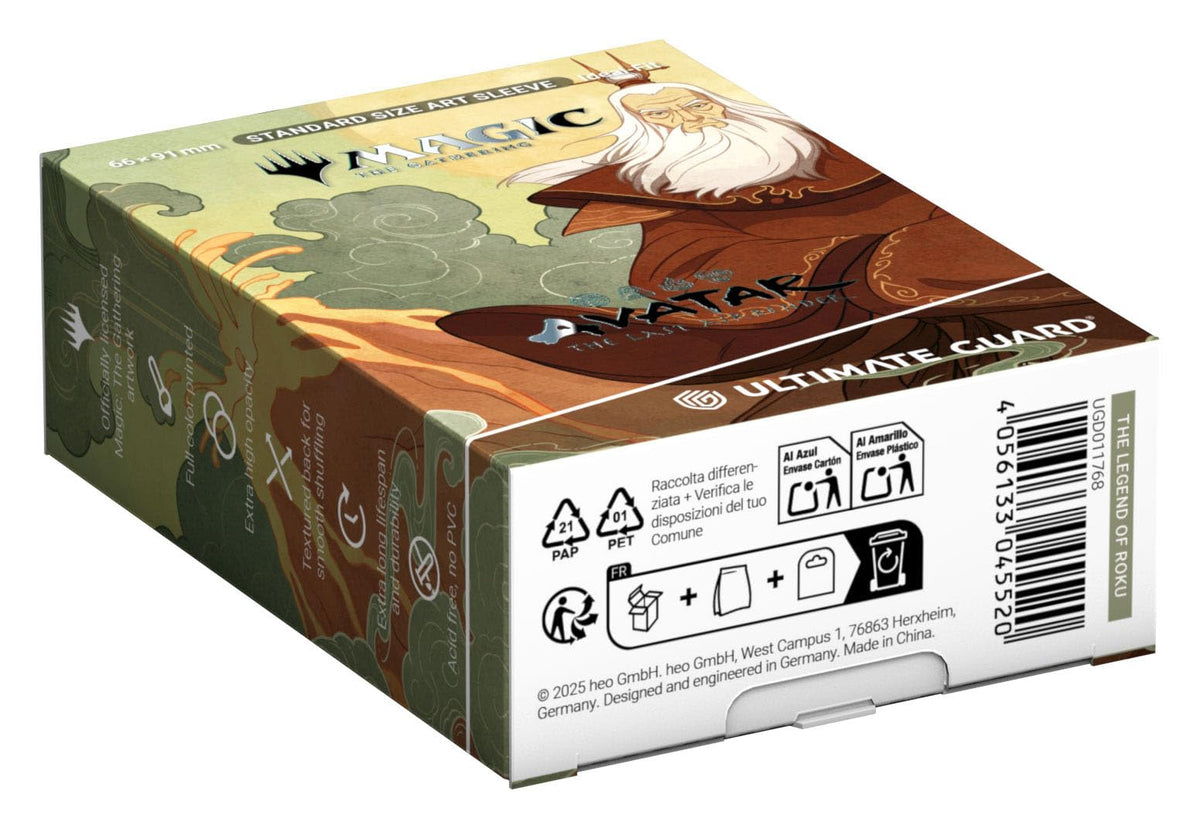 Ultimate Guard Art Sleeves Avatar Last Airbender – back view showing opaque back and durable protection.