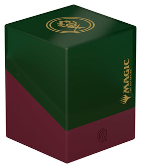 Ultimate Guard Boulder 100+ box front view showcases sturdy construction for MTG cards.