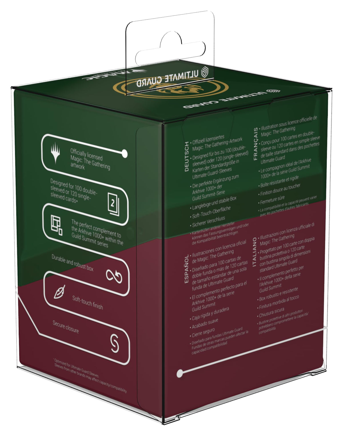Ultimate Guard Boulder 100+ portable design for easy tournament travel.