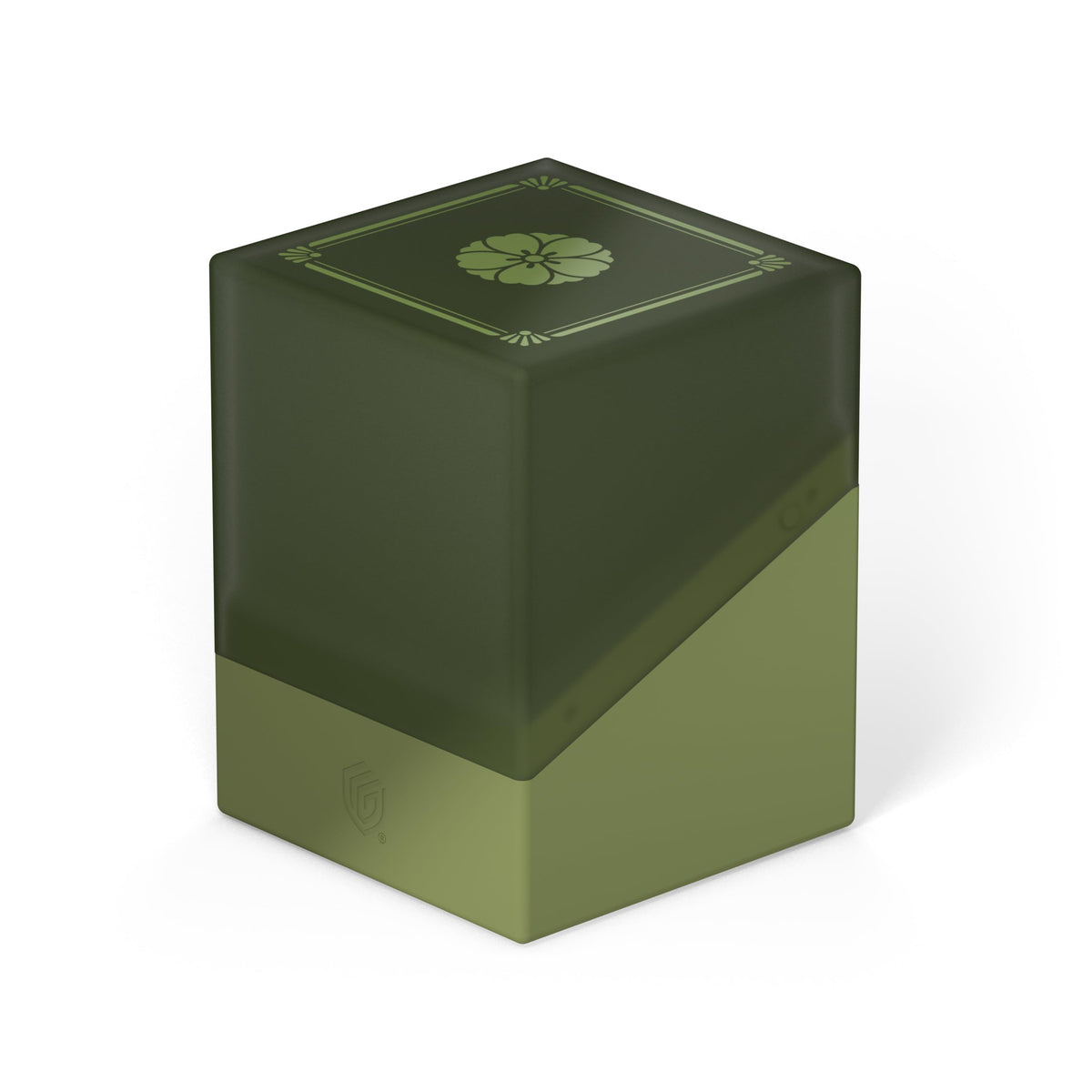 Ultimate Guard Boulder 100+ Kousei red deck box side view showing durable construction.