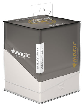 Ultimate Guard Boulder 100+ MTG artwork on front enhances collector appeal