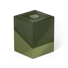 Ultimate Guard Boulder 100+ Soushin blue deck box front view with soft-touch finish and secure closure.