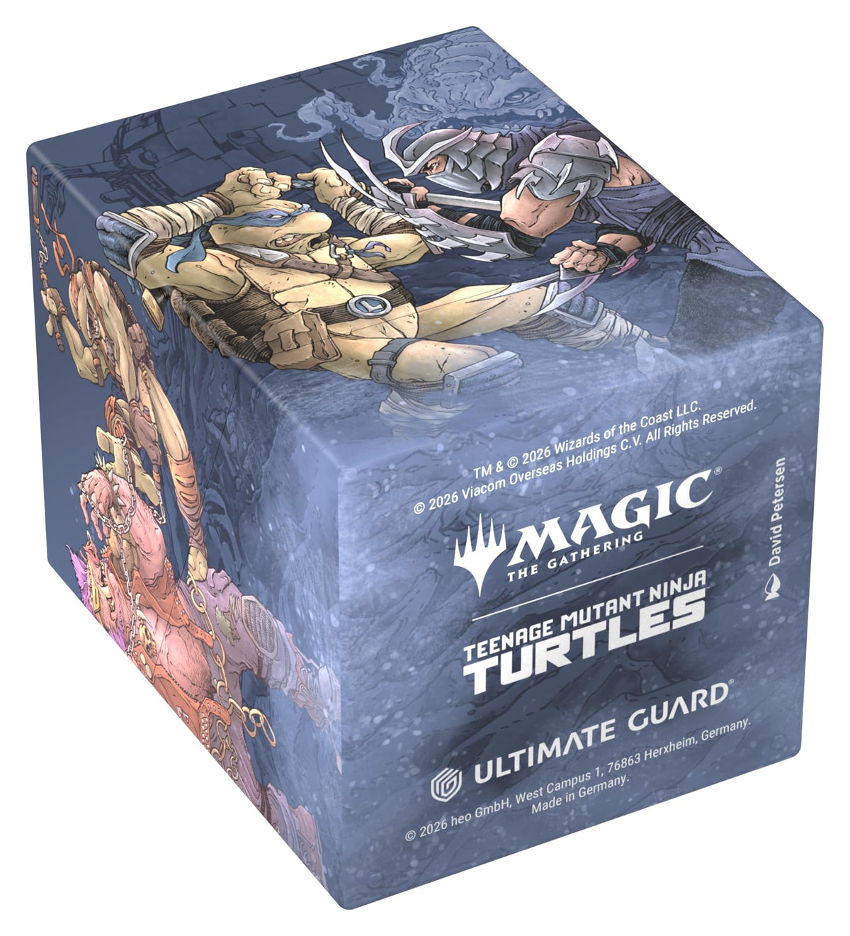 Ultimate Guard Boulder 100+ Universes Beyond TMNT artwork on lid.