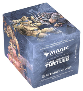 Ultimate Guard Boulder 100+ Universes Beyond TMNT artwork on lid.