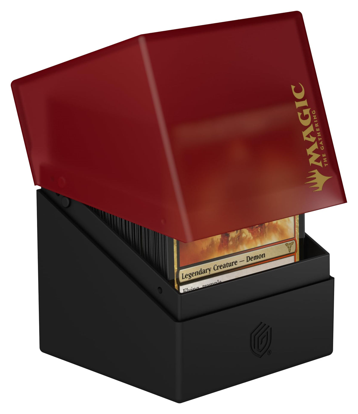 Ultimate Guard Boulder 100+ inside view highlighting ample sleeved card space