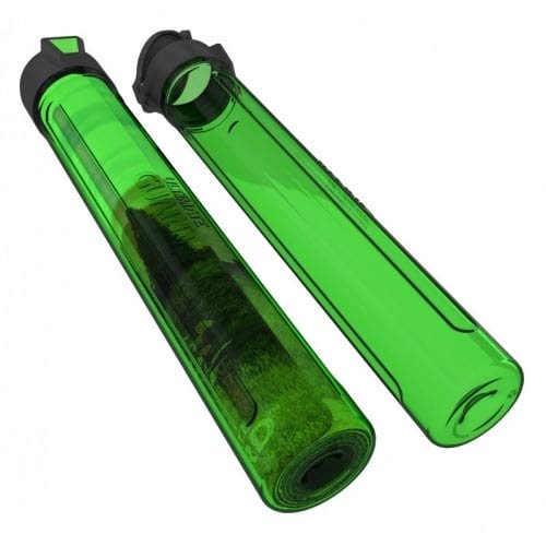 Ultimate Guard MatPod Green tube protects rolled mats and posters on the go