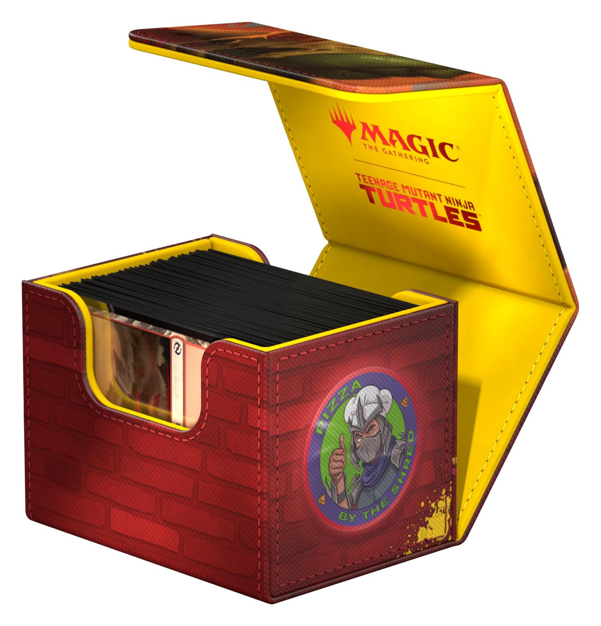 Ultimate Guard MTG Universes Beyond TMNT artwork on the deck box enhances display appeal