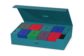 Ultimate Guard Omnihive petrol accommodates 1250 single-sleeved decks for flexibility.