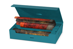 Ultimate Guard Omnihive petrol interior microfiber lining adds gentle protection.