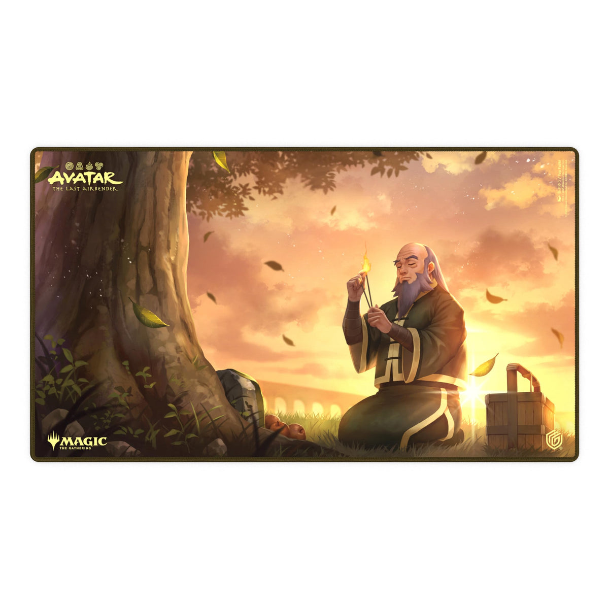 Ultimate Guard Play-Mat anti-slip underside keeps the table steady.