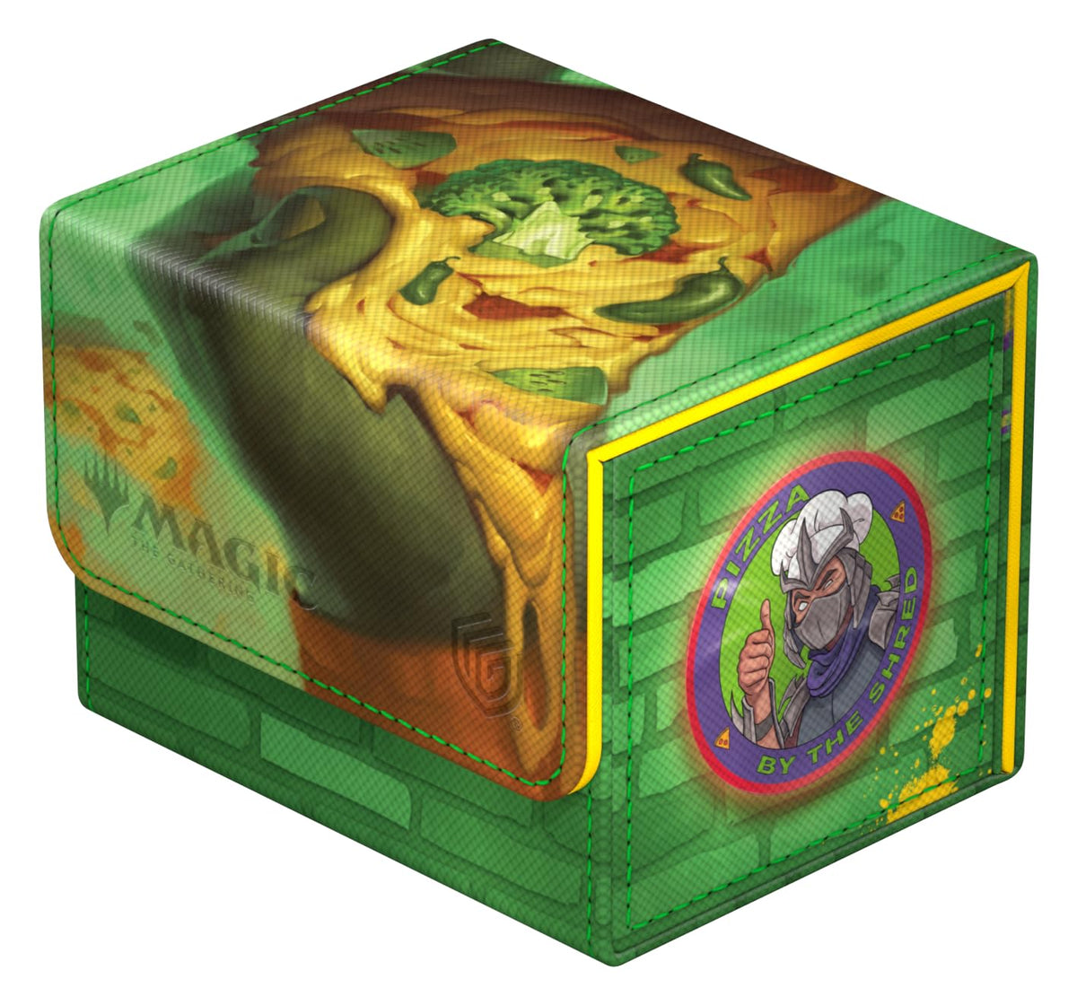 Open lid view of Ultimate Guard Sidewinder 100+ Xenoskin forest