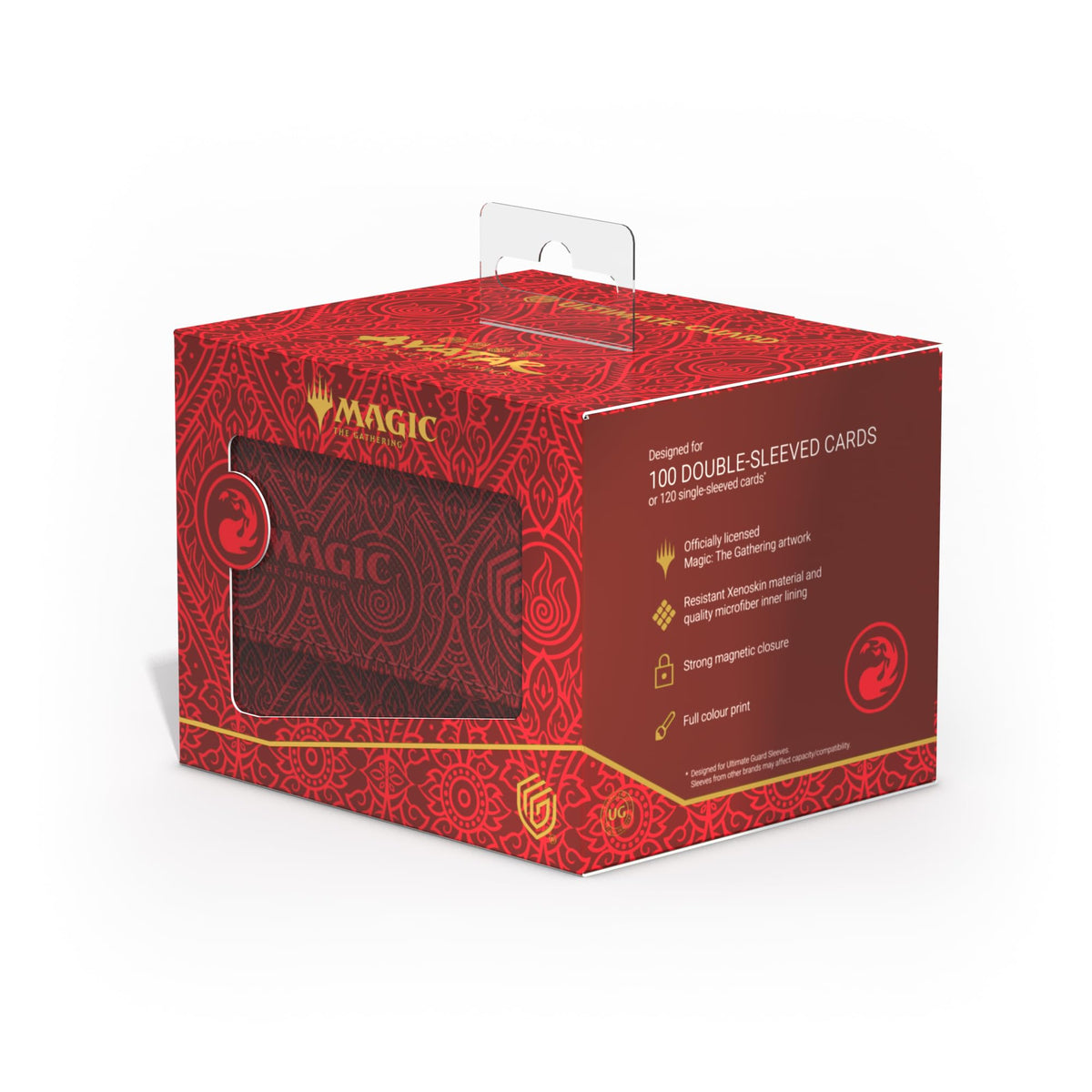 Ultimate Guard Sidewinder 100+ Xenoskin structured shape keeps decks neatly presented.