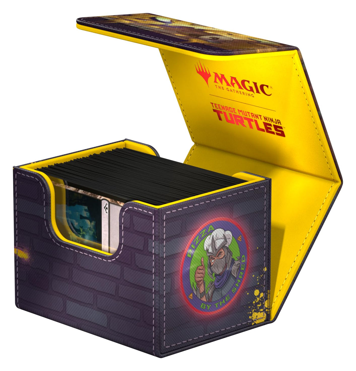 The Ultimate Guard Sidewinder 100+ Swamp 100-double-sleeved capacity supports organized collection.