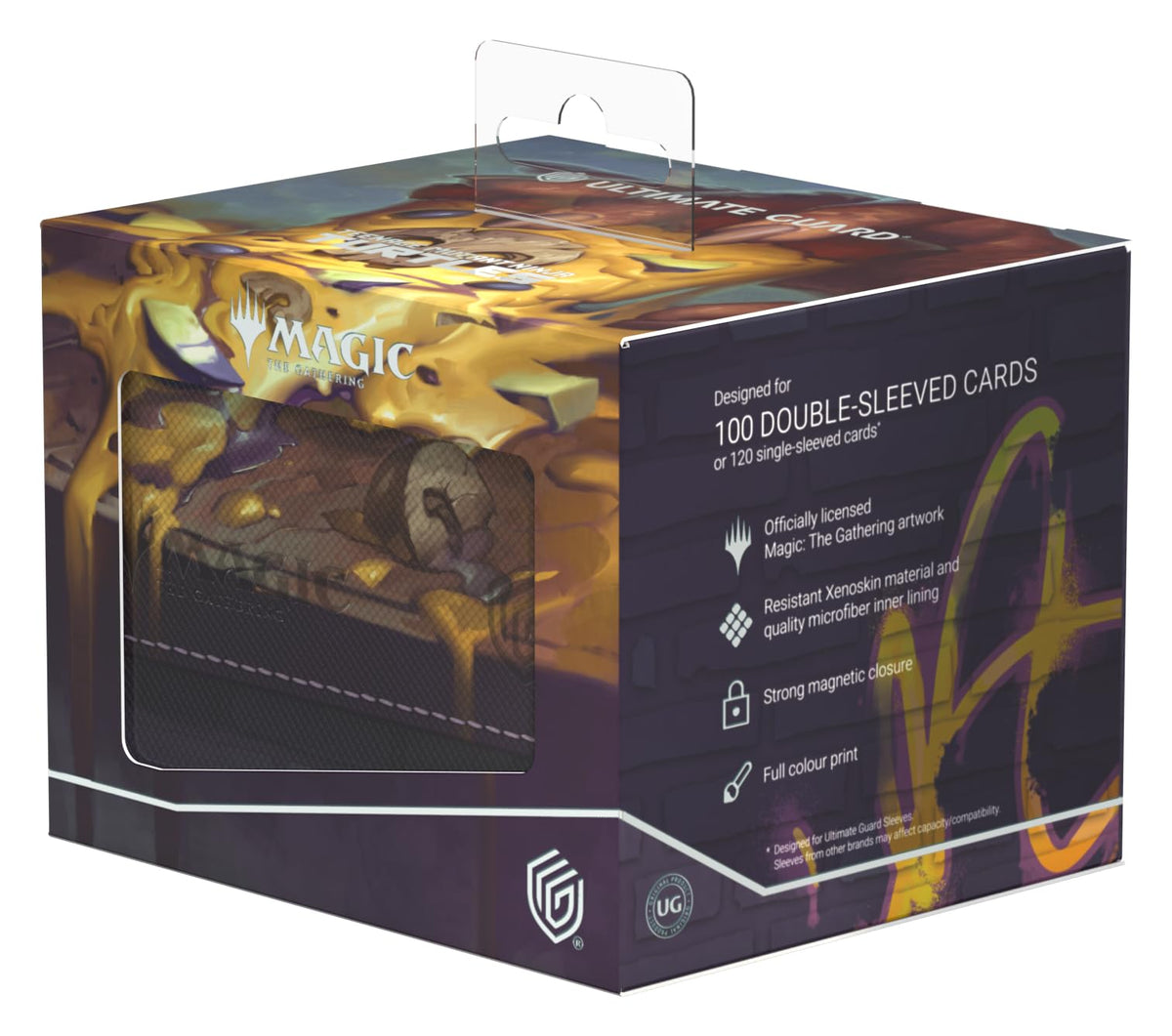 The Ultimate Guard Sidewinder 100+ Swamp durable case for transport and on-the-go play.