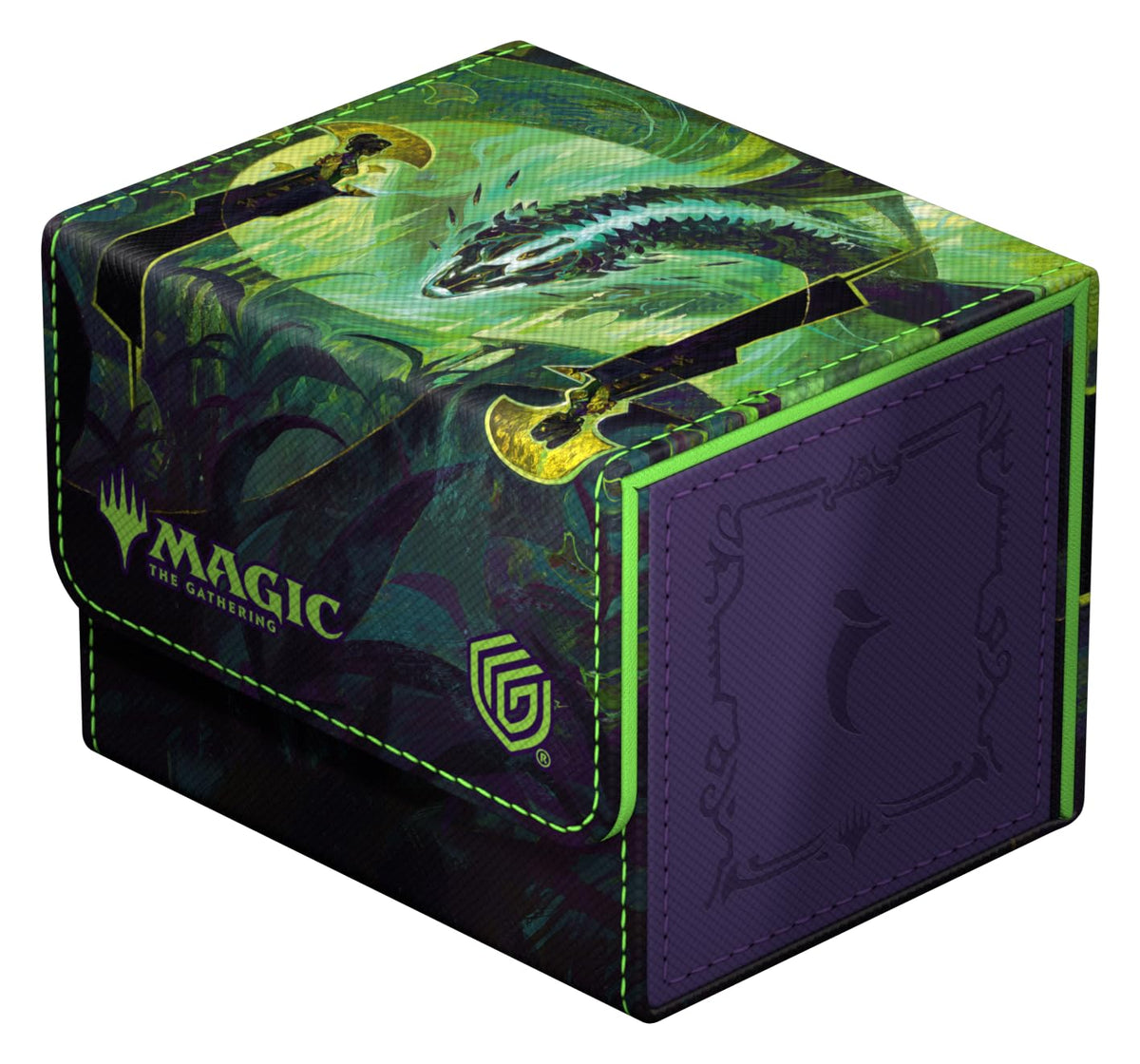 Ultimate Guard Sidewinder 100+ Xenoskin back cover frames Tarkir art with durable finish.