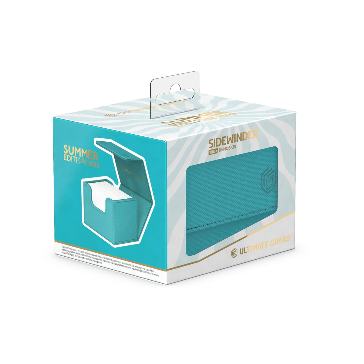 Sidewinder Lagoon microfiber lining protects sleeved cards from wear.