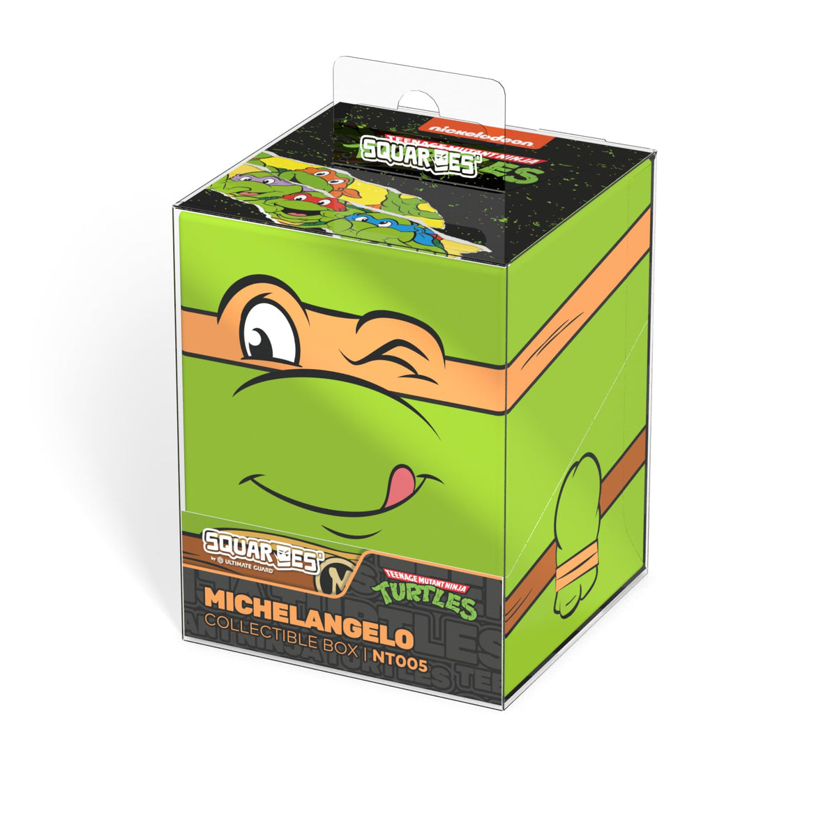Ultimate Guard Squaroes Boulder 100+ Michelangelo collection display blends utility with TMNT flair.