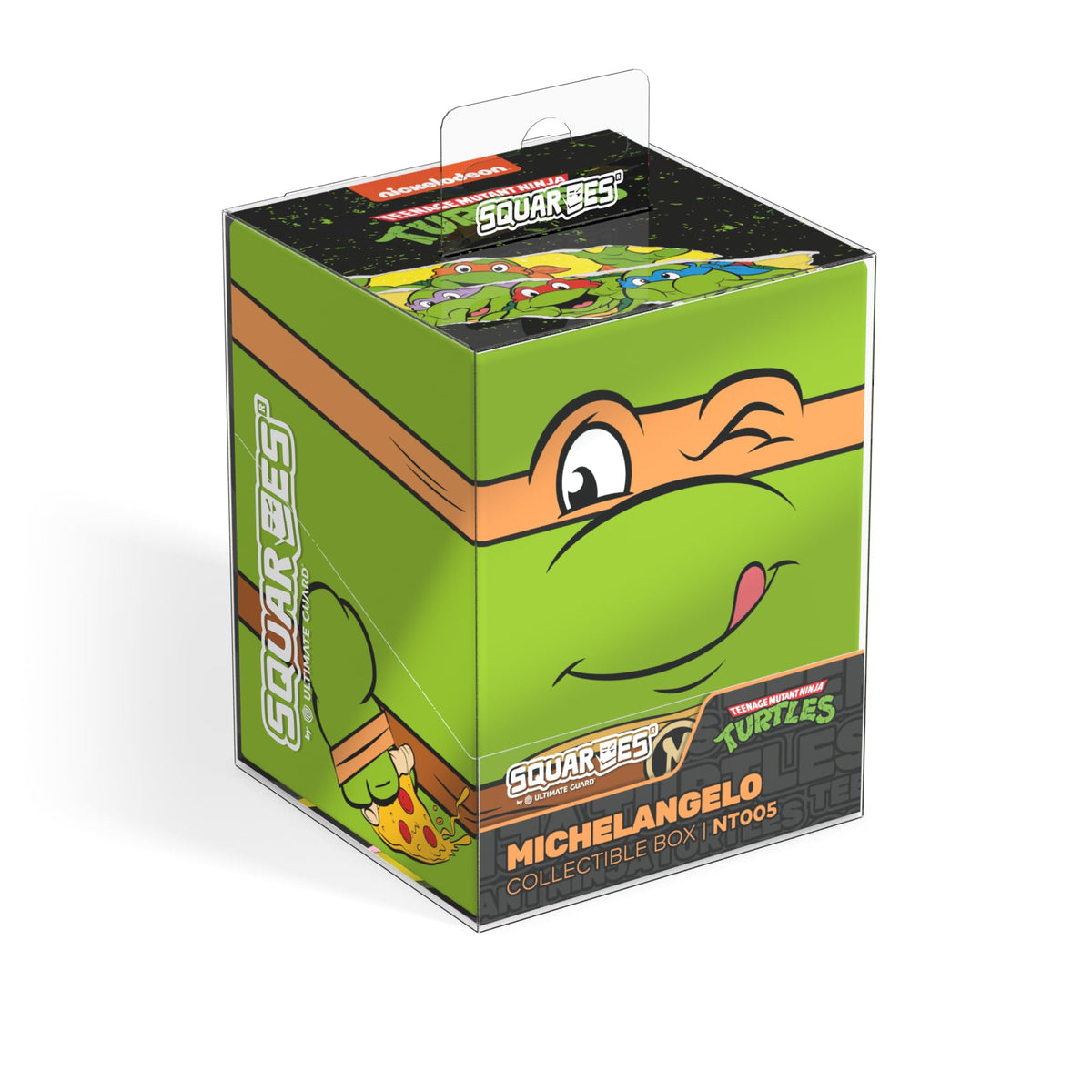 Ultimate Guard Squaroes Boulder 100+ Michelangelo sturdy construction protects decks in transit.