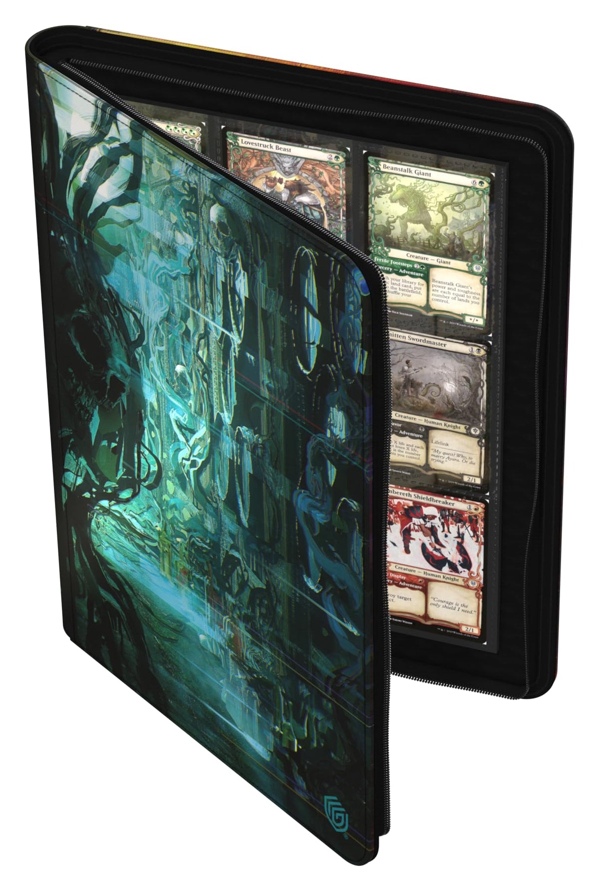 Zipfolio 360 18 pockets per page fit double-sleeved cards.