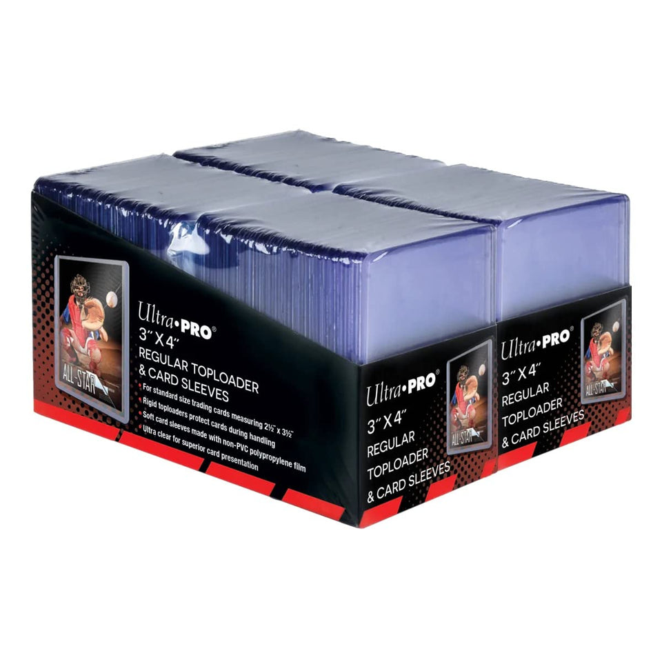 Ultra PRO 3x4 toploader 200ct box ready for secure card storage.