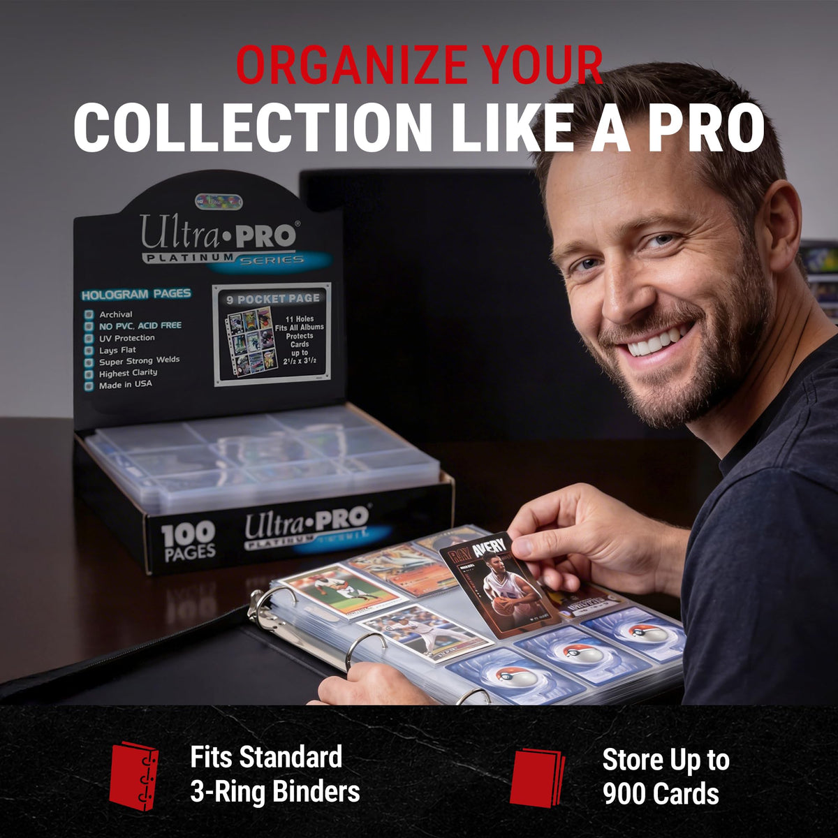 Ultra Pro Platinum page demonstrates UV protection for color integrity.