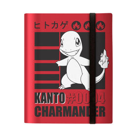 Ultra PRO Charmander 9-Pocket PRO-Binder front view showing organized Pokémon card storage.