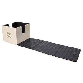 Ultra Pro edge deck box with magnetic closure keeps contents secure during transport.