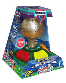 Ultra Pro Fanzone World Cup questions engage players with diverse soccer trivia.