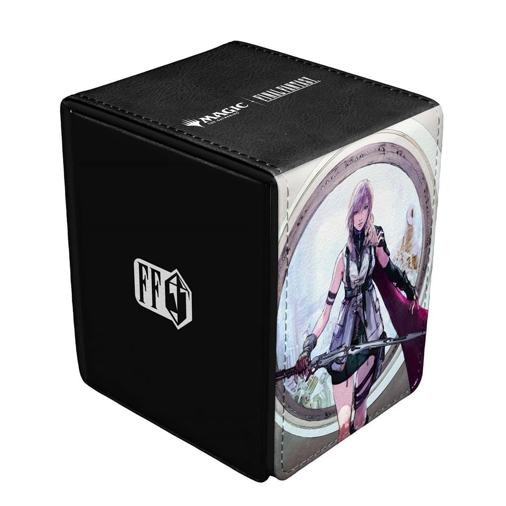 Ultra Pro Final Fantasy Alcove Flip Deck Box Lightning offers secure flip lid for MTG card storage.