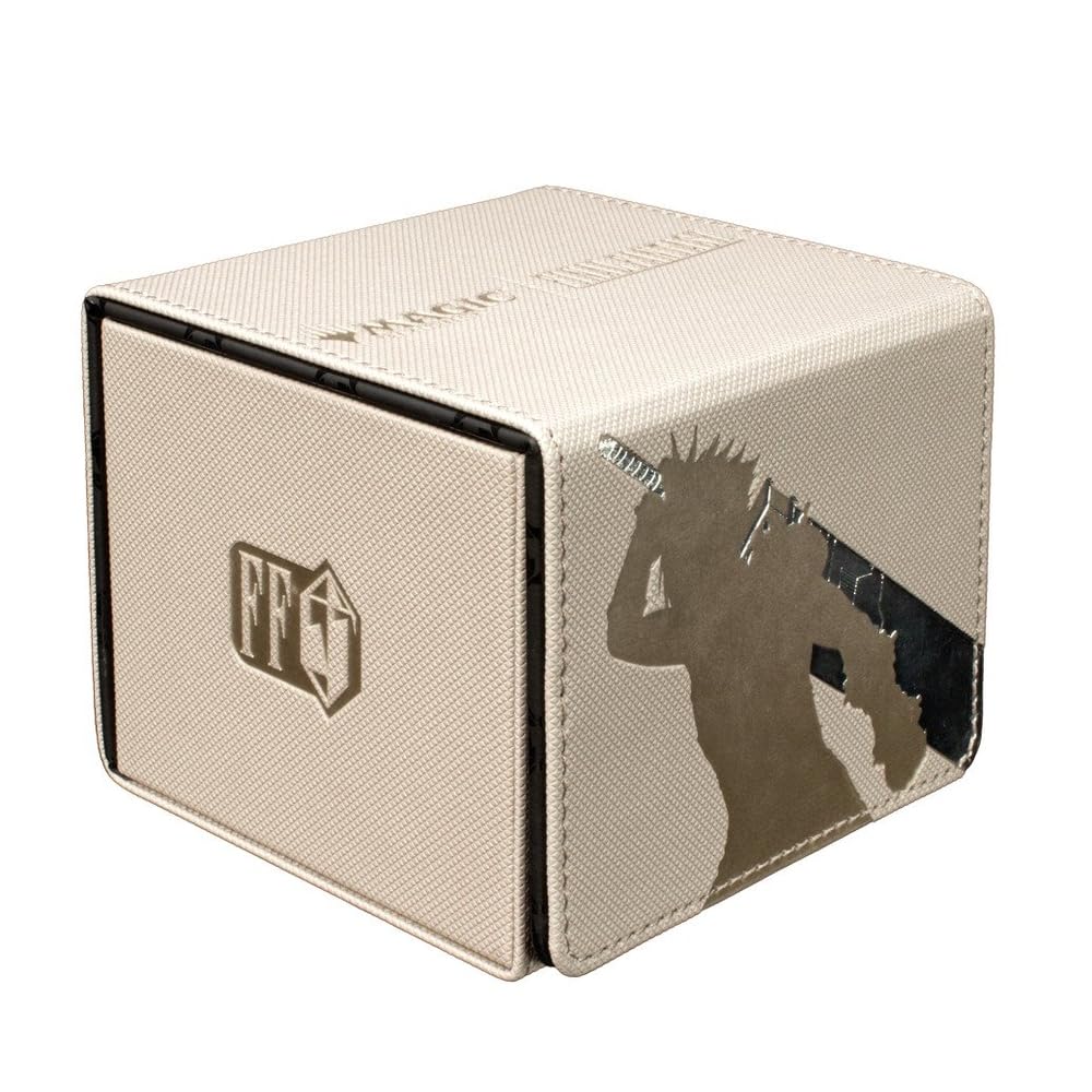 Ultra Pro Cloud Edge deck box front view with premium leatherette finish.