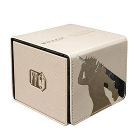 Ultra Pro Cloud Edge deck box front view with premium leatherette finish.